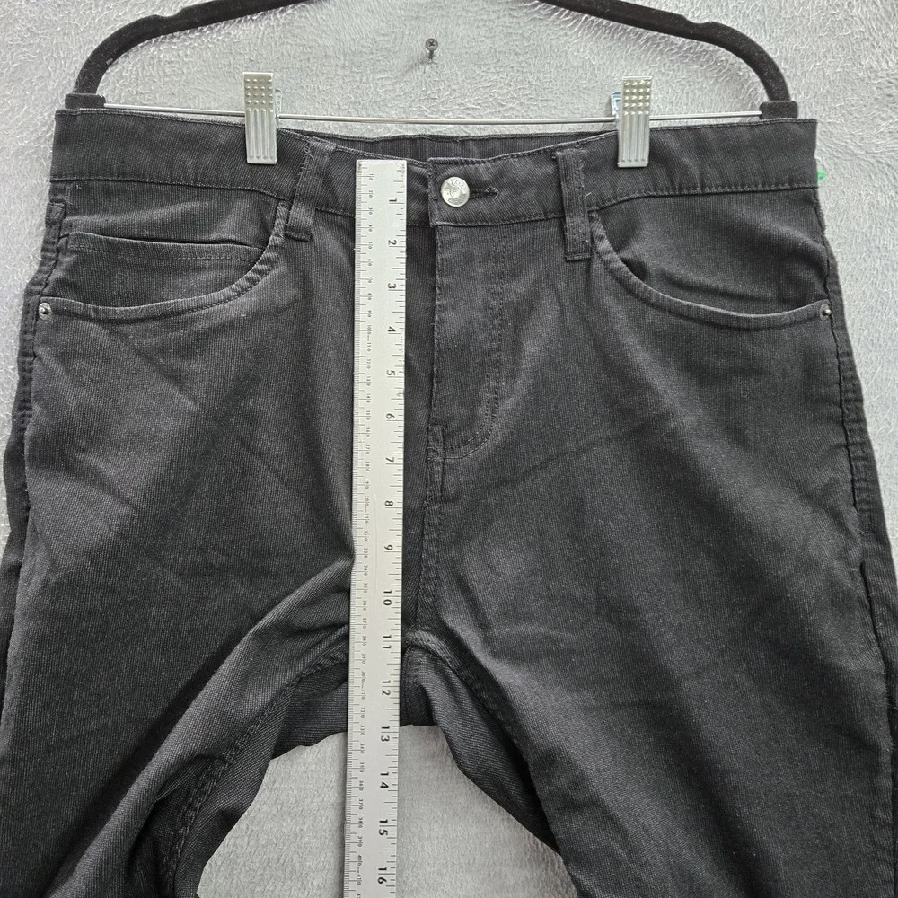 IZOD Men Pants 34X32 Black Nylon Rayon Chino Golf Straight Fit Performance